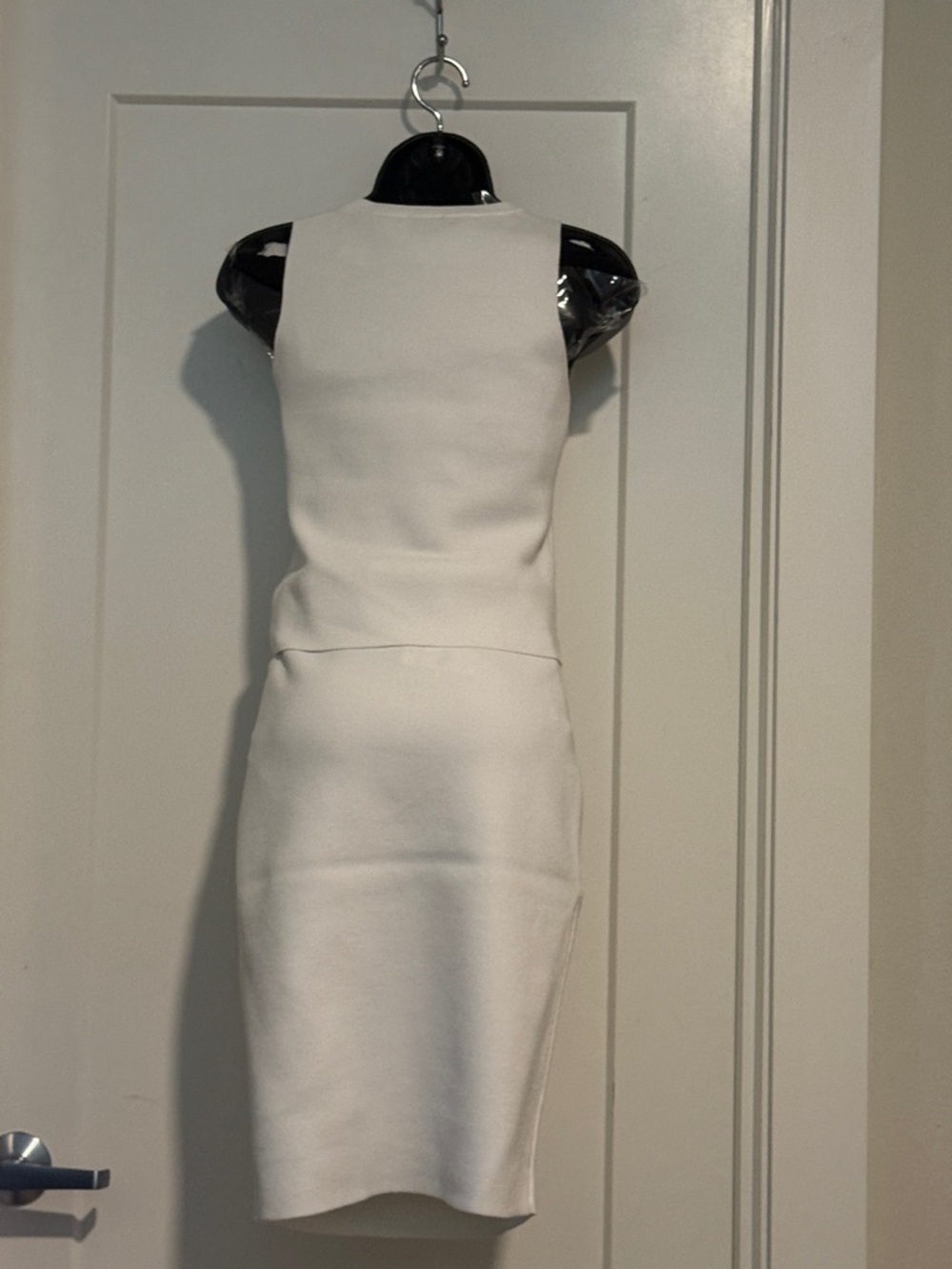 Express White Sleeveless Midi Sheath Dress - Picture 4 of 6